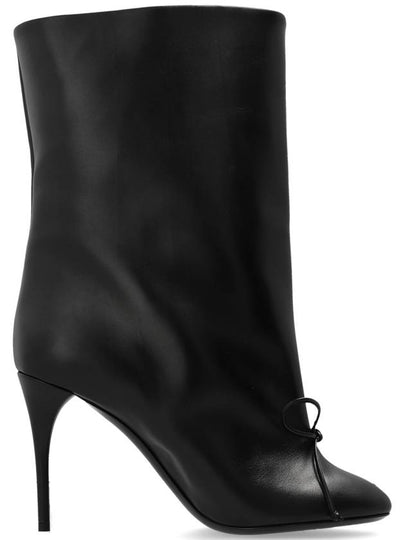 Decolette Lambskin Low Middle Boots Black - ALAIA - BALAAN 2