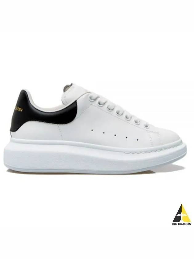 Oversized Leather Tab Low Top Sneakers White - ALEXANDER MCQUEEN - BALAAN 2