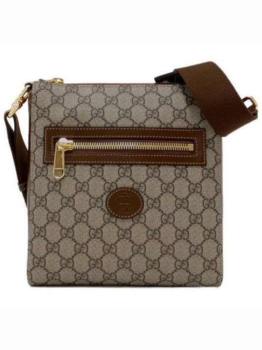 GG Superme Canvas Messenger Bag Beige Ebony - GUCCI - BALAAN 2