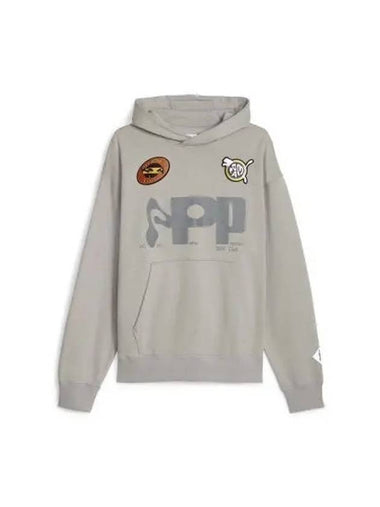 Perks Mini Graphic Hooded Sweatshirt Gray 622677 14 - PUMA - BALAAN 1