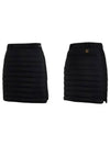 Golf side line color combination padded skirt solid black - HENRY STUART - BALAAN 2