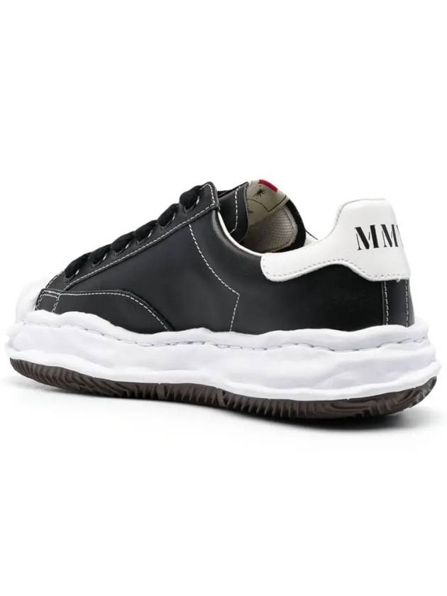 Blakey Logo OG Sole Low Top Sneakers Black - MAISON MIHARA YASUHIRO - BALAAN 3