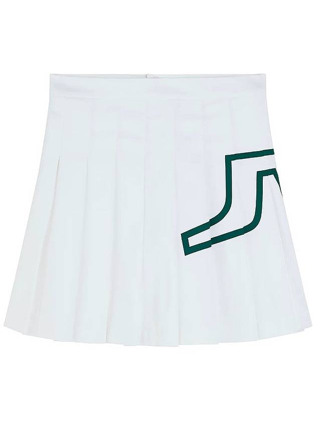 Women's Naomi Pleated Skirt White - J.LINDEBERG - BALAAN 2