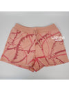 TRESOR DE MEDOR Women's Cotton Brushed Printed Shorts Pants Rose Quartz 36 - HERMES - BALAAN 1