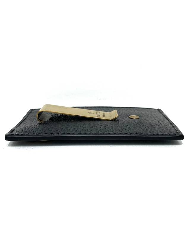 GG Marmont Leather Card Wallet Black - GUCCI - BALAAN 5