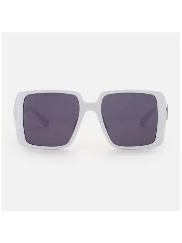 Side Logo Square Frame Sunglasses White - GUCCI - BALAAN 2