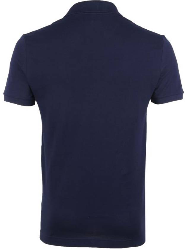 Slim Fit Short Sleeve Polo Shirt Navy - LACOSTE - BALAAN 3