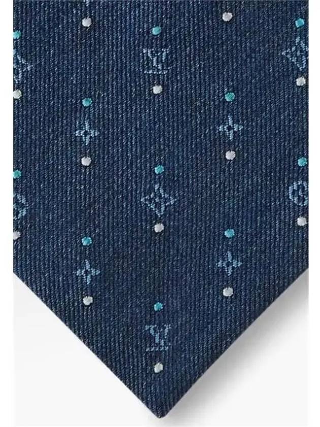 Men's Dot On Eclipse Tie Navy - LOUIS VUITTON - BALAAN 3