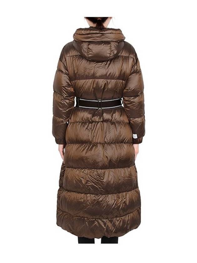 Women's Spacepar Waterproof Nylon Parka Brown - MAX MARA - BALAAN 4