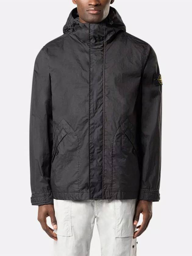 Membrana 3L TC Hooded Jacket Black - STONE ISLAND - BALAAN 7