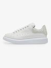 Oversole Glitter Tab Low Top Sneakers White - ALEXANDER MCQUEEN - BALAAN 2