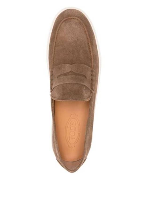 Suede Loafers Brown - TOD'S - BALAAN 3