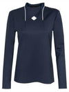 Golf Twinny Zip Mid Layer Long Sleeve T-Shirt Navy - J.LINDEBERG - BALAAN 3