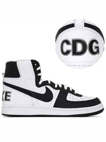 Homme Plus Nike White Black Terminator High Top Sneakers PK K105 Other 271914 - COMME DES GARCONS - BALAAN 1