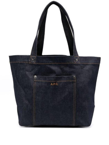 Thais Denim Tote Bag Blue - A.P.C. - BALAAN 1