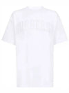 Lace Logo Cotton Oversized Short Sleeve T-Shirt White - BURBERRY - BALAAN 2