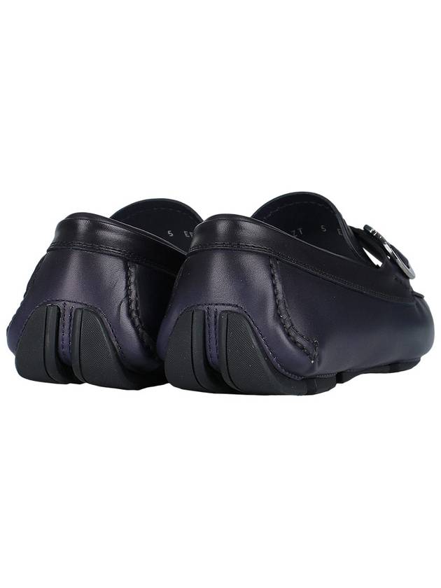 Gancini Ornament Driving Shoes Midnight Blue - SALVATORE FERRAGAMO - BALAAN 6