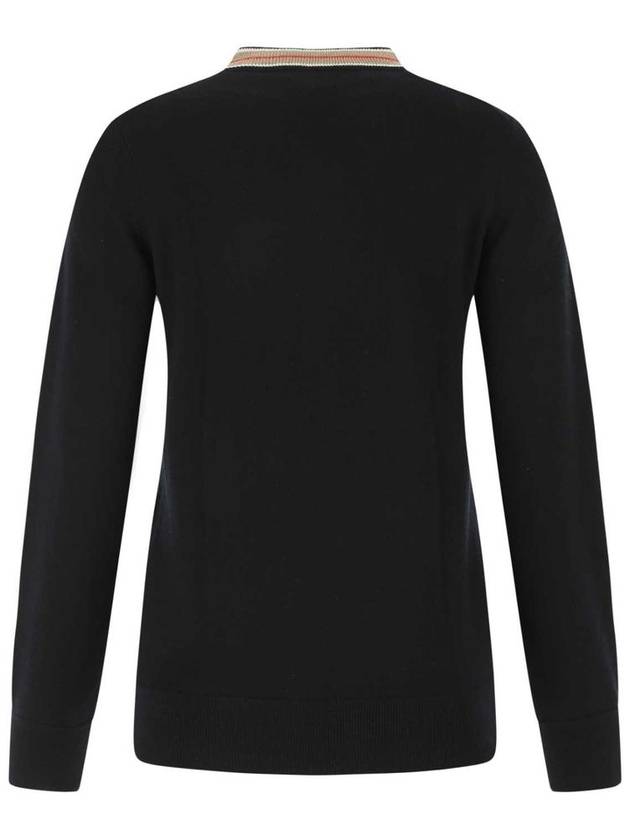 Cashmere Knit Top Black - BURBERRY - BALAAN 2