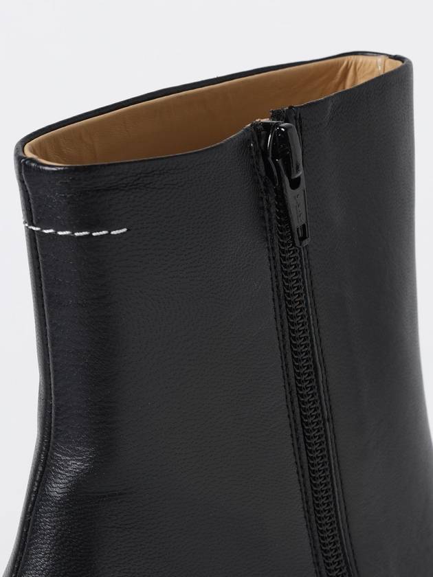 Tabi Leather Middle Boots Black - MAISON MARGIELA - BALAAN 5