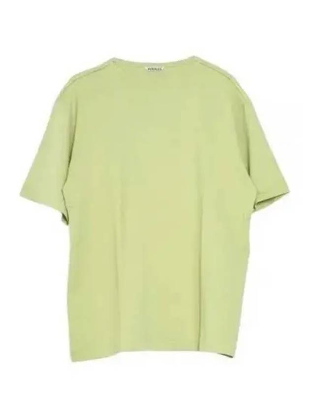 24 LUSTER PLAITING NARROW BOAT NECK TEE LIGHT GREEN A24SP03GT plating t shirt - AURALEE - BALAAN 1