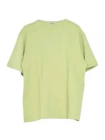 24 LUSTER PLAITING NARROW BOAT NECK TEE LIGHT GREEN A24SP03GT plating t shirt - AURALEE - BALAAN 1