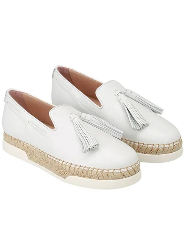 Women's Gommino Tassel Espadrilles Shoes White - TOD'S - BALAAN 2