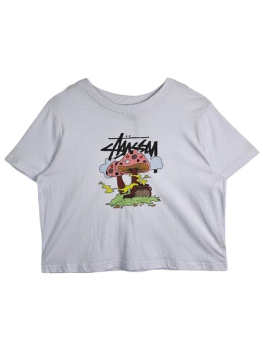 Something's Cookin Slim Short Sleeve T-Shirt White - STUSSY - BALAAN 1