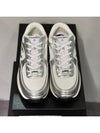 Fabric Laminated Low Top Sneakers Silver - CHANEL - BALAAN 3