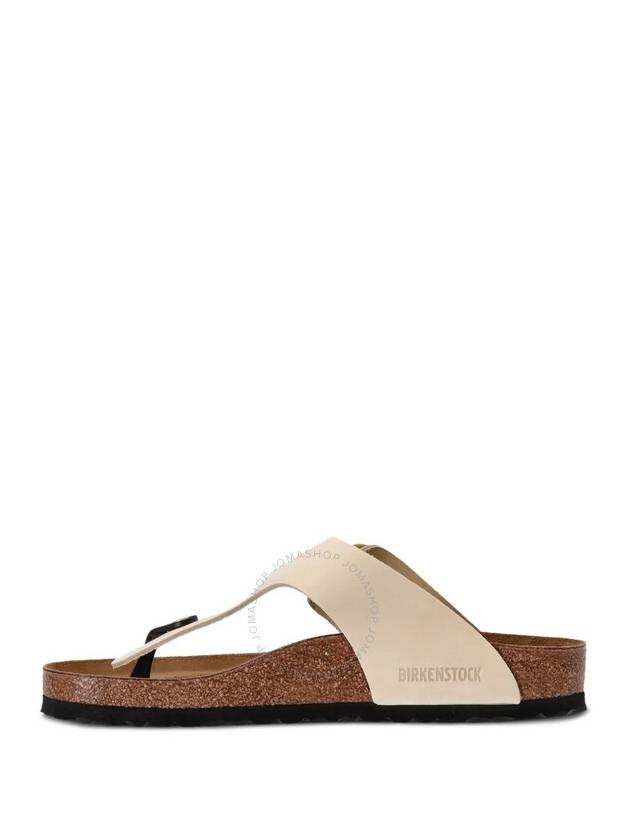 Gizeh Big Buckle Suede Flip Flops Ivory - BIRKENSTOCK - BALAAN 4