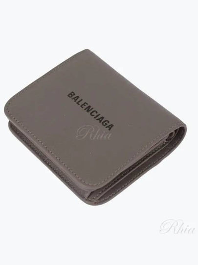 Grained calfskin cash flap coin card holder medium gray 5942161IZI31660 - BALENCIAGA - BALAAN 2