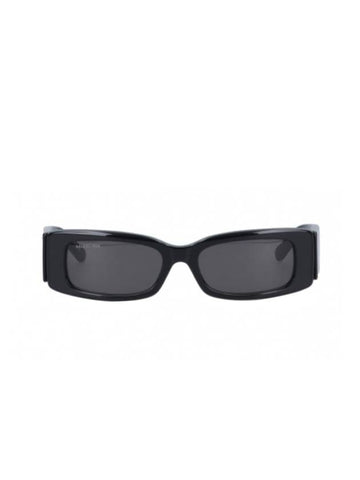 Eyewear Max Rectangle Sunglasses Black - BALENCIAGA - BALAAN 1