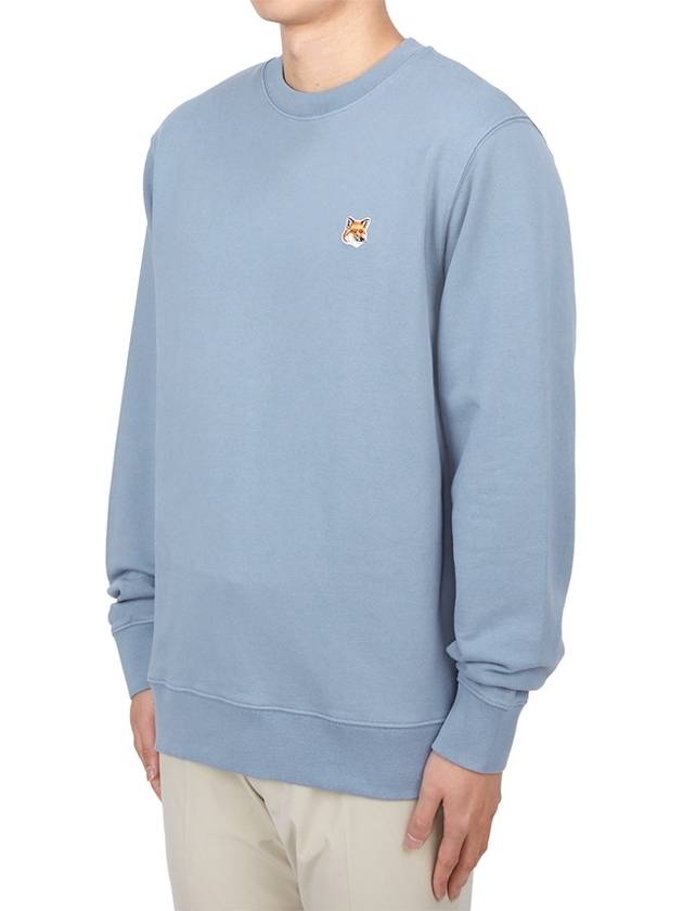 Fox Head Patch Regular Sweatshirt Blue - MAISON KITSUNE - BALAAN 3