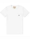 Pony Embroidered Logo Pocket Short Sleeve T-Shirt White - POLO RALPH LAUREN - BALAAN 2