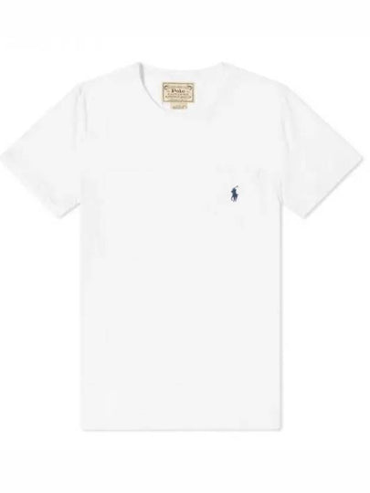 Pony Embroidered Logo Pocket Short Sleeve T-Shirt White - POLO RALPH LAUREN - BALAAN 2