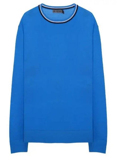 Crew Neck Merino Wool Sweater Blue - G/FORE - BALAAN 2