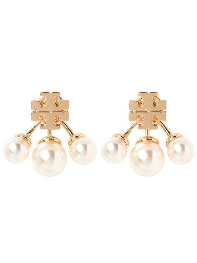 Kira White Pearl Earrings Gold - TORY BURCH - BALAAN 3