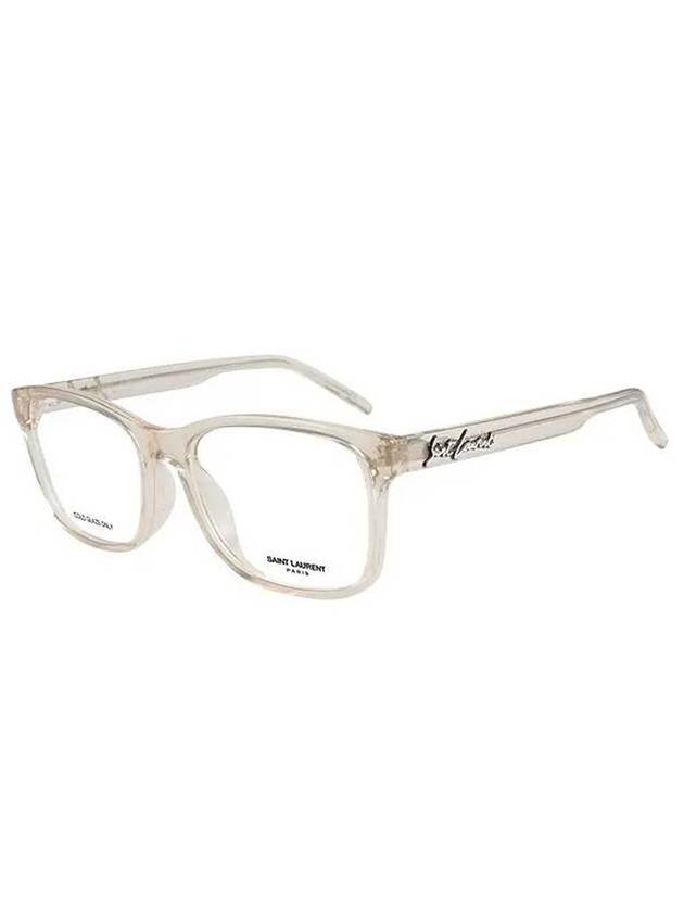 Eyewear Square Acetate Eyeglasses Beige - SAINT LAURENT - BALAAN 1