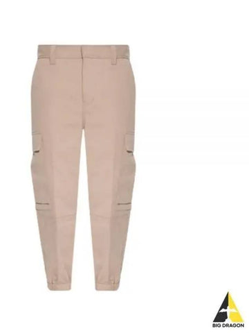 Cargo Jogger Pants Beige HTR210 221 - AMI - BALAAN 1