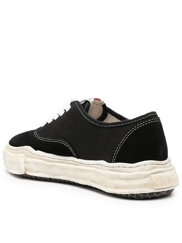 Blakey OG Sole Canvas Suede Low Top Sneakers Black - MIHARA YASUHIRO - BALAAN 3