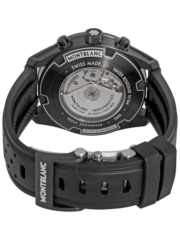 Montblanc TimeWalker Black Dial Men's Chronograph Rubber Watch 116101 - MONTBLANC - BALAAN 3