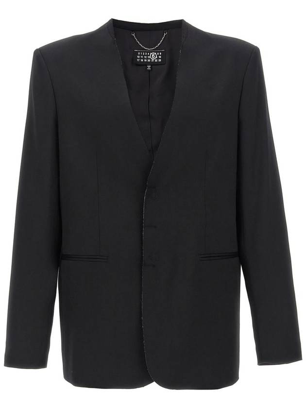 Mm6 Maison Margiela Single-Breasted Blazer - MAISON MARGIELA - BALAAN 1