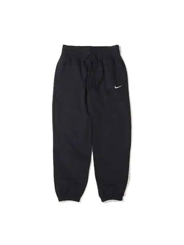 Phoenix Fleece High Waist Track Pants Black - NIKE - BALAAN 1