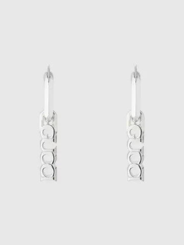 Script Charm Earrings 925 Sterling Silver 797211J84008106 - GUCCI - BALAAN 1