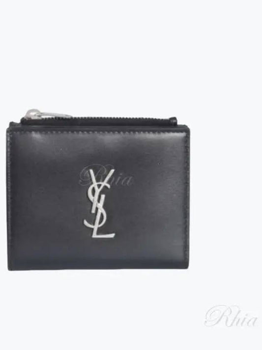 Monogram Half Wallet Black - SAINT LAURENT - BALAAN 2