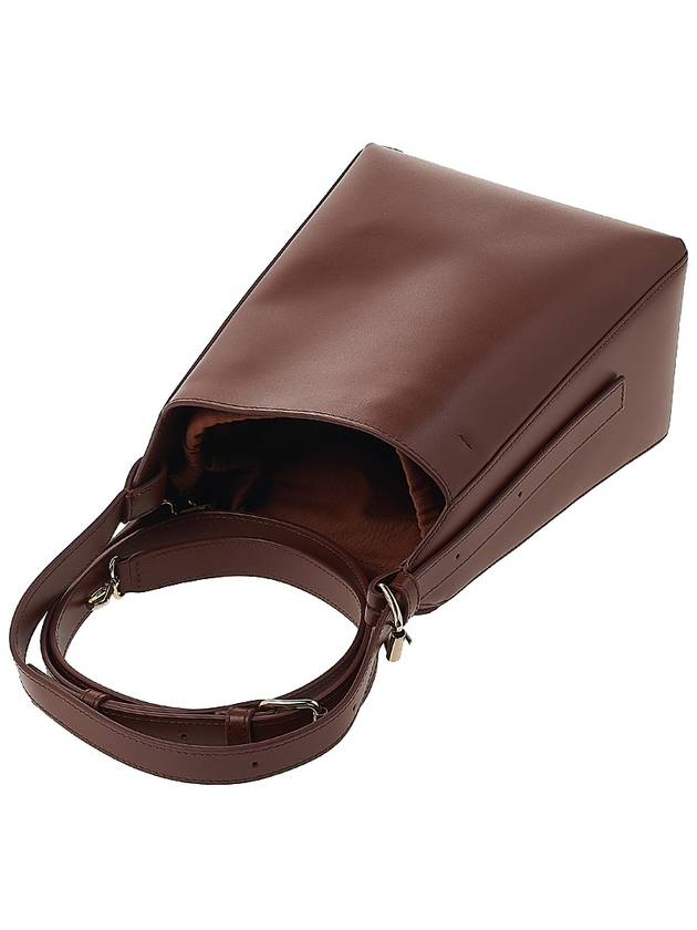 Virginie Leather Small Shoulder Bag Brown - A.P.C. - BALAAN 5