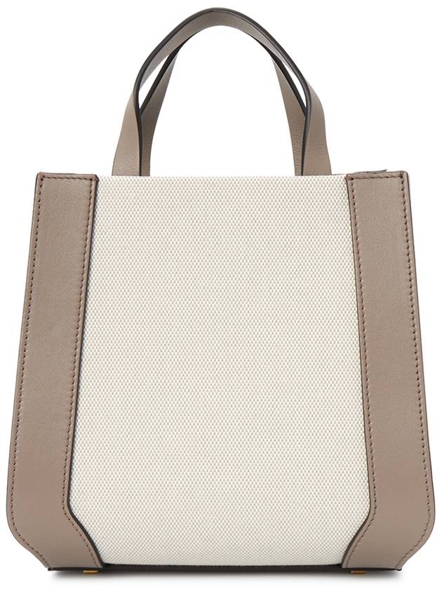 V Logo Signature Leather Tote Bag Grey - VALENTINO - BALAAN 5