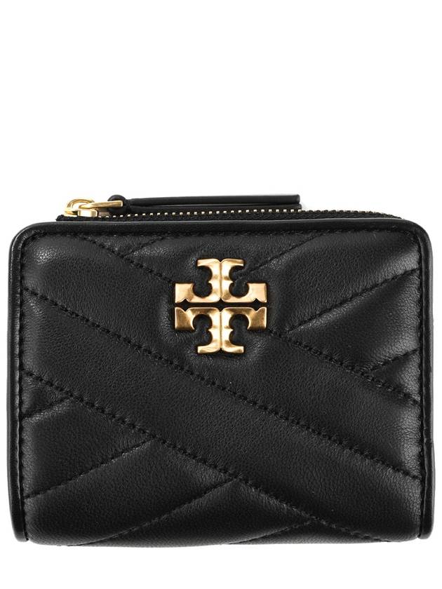 Chevron Half Wallet Black - TORY BURCH - BALAAN 2