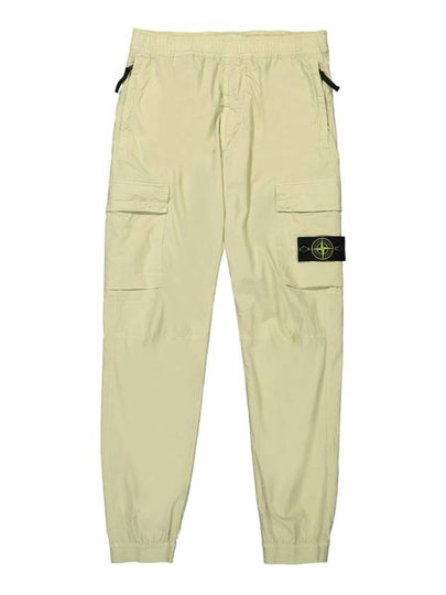 Stretch Cotton Tela Paracadute Cargo Straight Pants Pistachio - STONE ISLAND - BALAAN 2