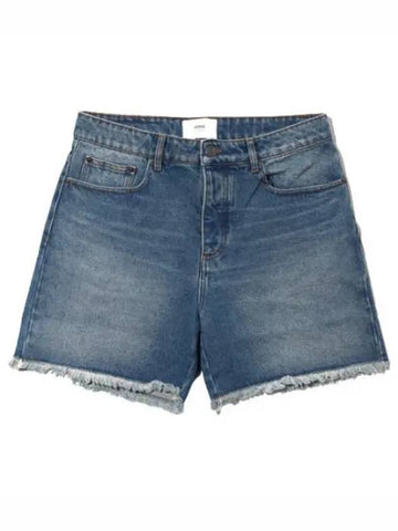 Straight fit denim short pants men s shorts - AMI - BALAAN 1