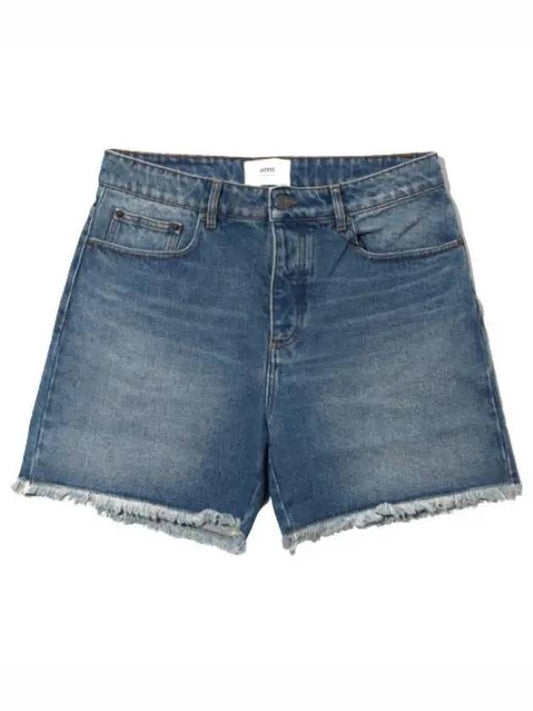 Straight fit denim short pants men s shorts - AMI - BALAAN 1